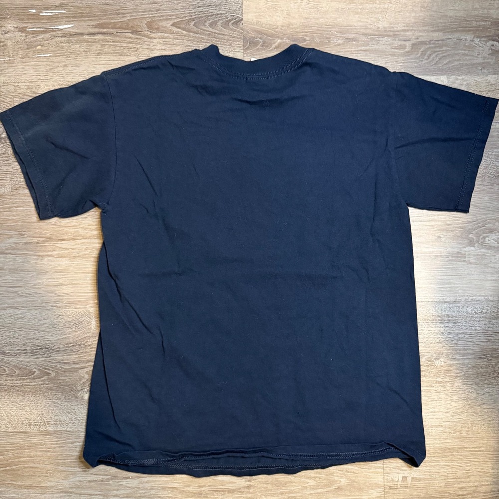 Vintage Frosty the Snowman Graphic T-Shirt Mens Medium Navy Blue Tennessee River - Picture 3 of 4